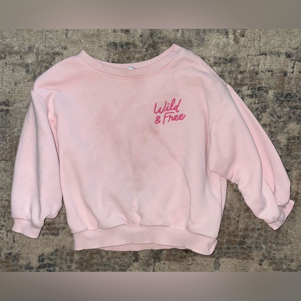 Old Navy Pink Wild & Free Sweatshirt size 3T